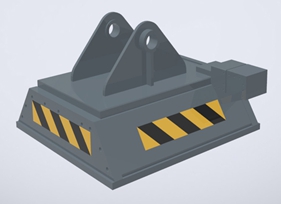 挖掘機(jī)配永磁吸盤(pán)